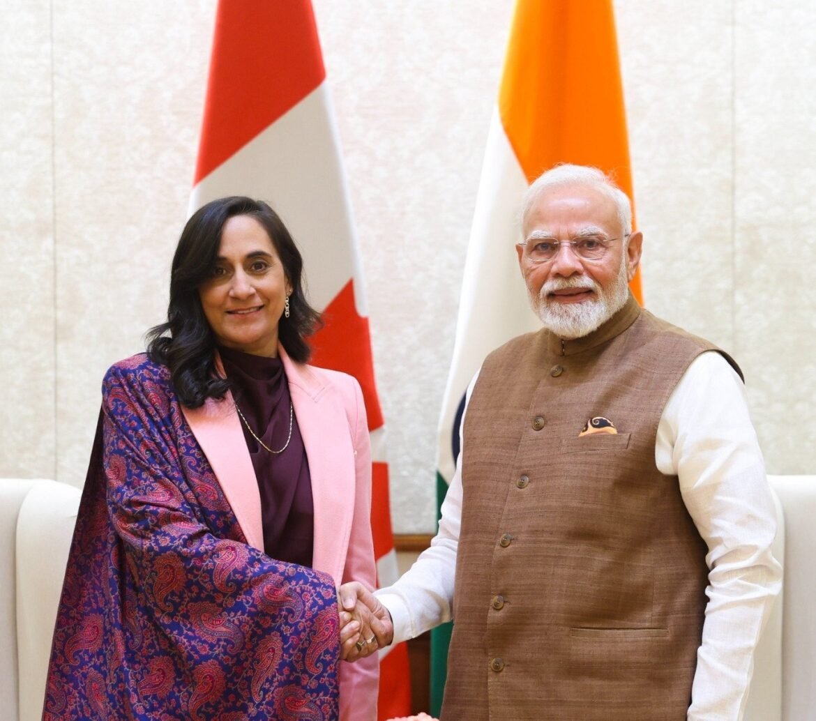 भारत-कनाडा संबंधों को विस्तार देने पर सहमति: पीएम मोदी से मिलीं कनाडाई विदेश मंत्री अनीता आनंद, व्यापार और सुरक्षा पर मंथन