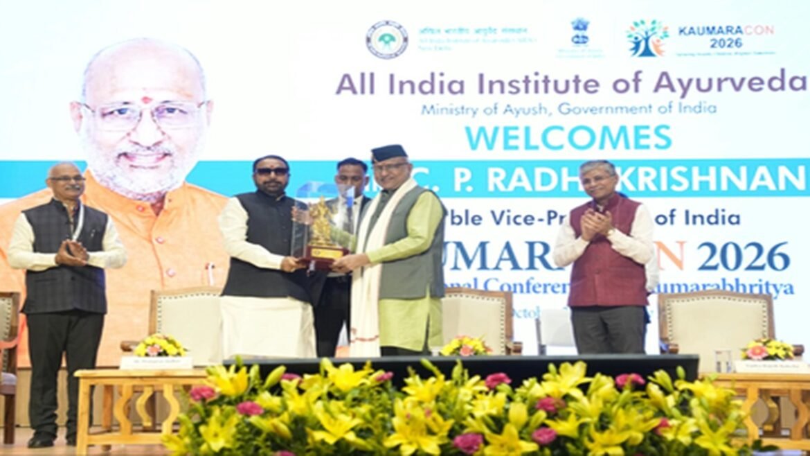 विकसित भारत के निर्माण के लिए बाल स्वास्थ्य पर केंद्रित हो वैज्ञानिक शोध: उपराष्ट्रपति सीपी राधाकृष्णन