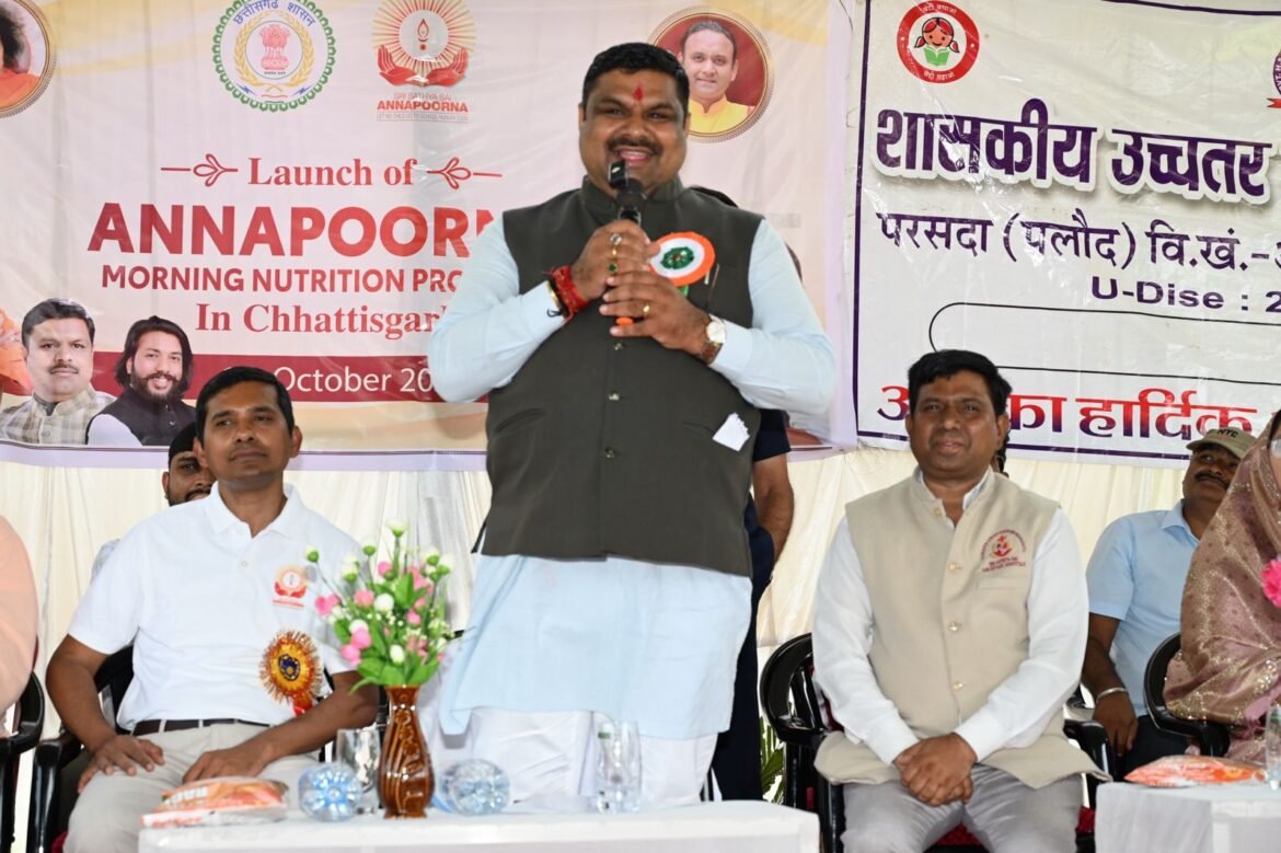 शिक्षा मंत्री श्री गजेन्द्र यादव ने स्कूलों में साईंश्योर न्यूट्रिशन पायलट प्रोजेक्ट का किया शुभारंभ